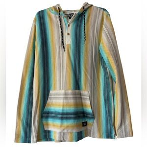 Alton Surf Baja Blanket Striped Hooded Pullover